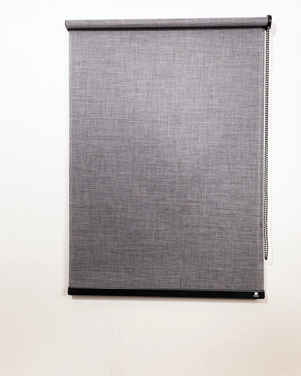 Roller blind Blackroll warna charcoal linen