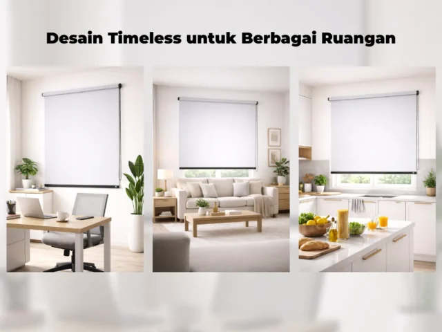 Instalasi roller blinds Blackroll — Home Office